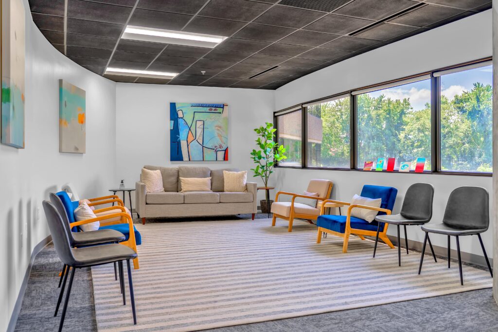 Group room at our Outpatient Mental Health program in Atlanta, Georgia 
