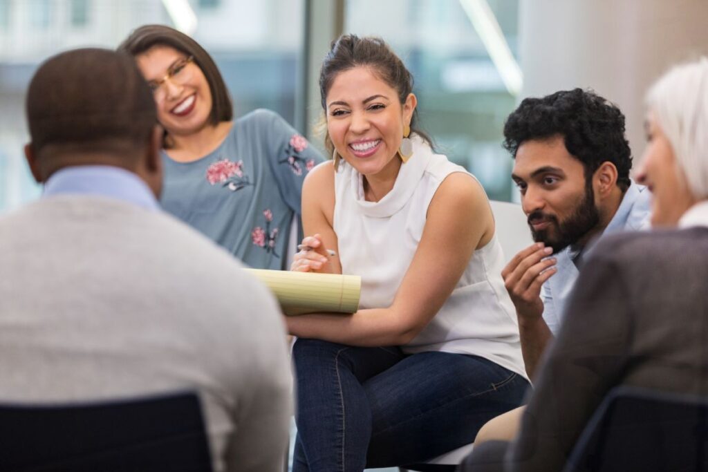 group therapy session during our PHP program in Atlanta